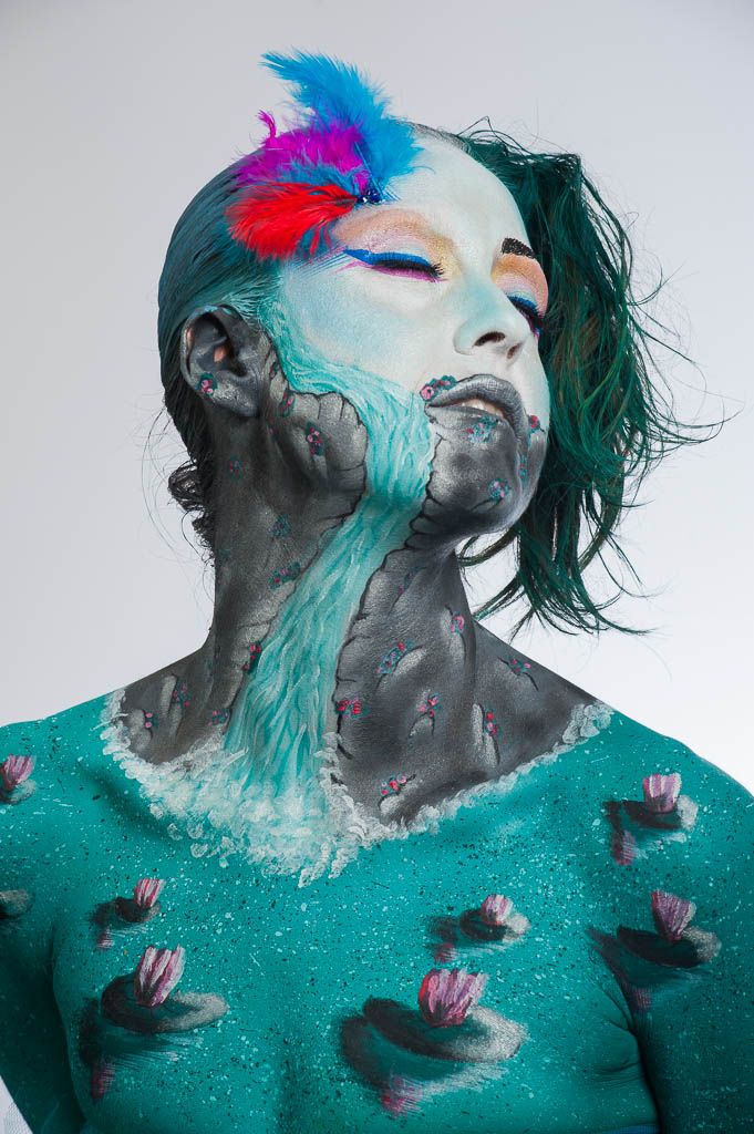Face and Body painting Le ninfee