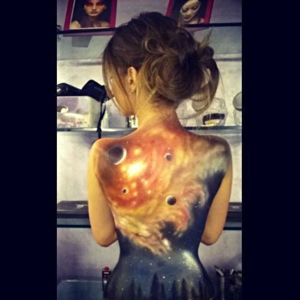 body painting spaziale