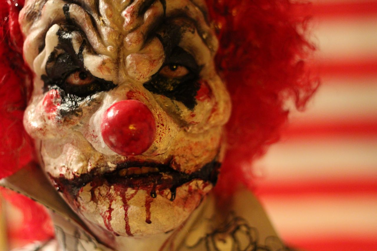 Horror Clown Make up Trucco Clown Horror