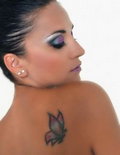 make-up tattoo farfalla