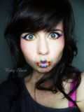 Rainbow makeup